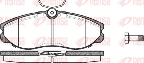 Remsa 0462.00 - Комплект спирачно феродо, дискови спирачки vvparts.bg