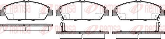 Remsa 0406.02 - Комплект спирачно феродо, дискови спирачки vvparts.bg