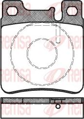 Remsa 0407.00 - Комплект спирачно феродо, дискови спирачки vvparts.bg