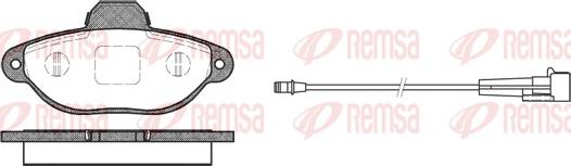 Remsa 0414.01 - Комплект спирачно феродо, дискови спирачки vvparts.bg