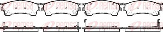 Remsa 0415.04 - Комплект спирачно феродо, дискови спирачки vvparts.bg