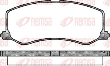 Remsa 0410.00 - Комплект спирачно феродо, дискови спирачки vvparts.bg