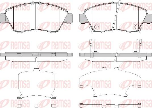 Remsa 0418.32 - Комплект спирачно феродо, дискови спирачки vvparts.bg