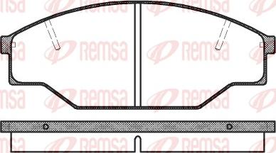 Remsa 0412.00 - Комплект спирачно феродо, дискови спирачки vvparts.bg