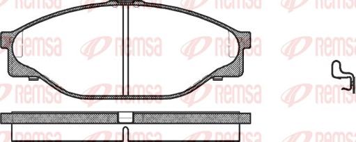 Remsa 0412.20 - Комплект спирачно феродо, дискови спирачки vvparts.bg