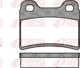 Remsa 0417.00 - Комплект спирачно феродо, дискови спирачки vvparts.bg