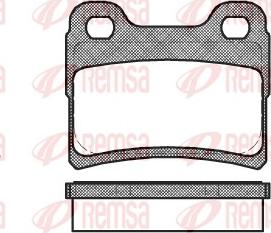 Remsa 0417.10 - Комплект спирачно феродо, дискови спирачки vvparts.bg