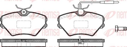 Remsa 0485.02 - Комплект спирачно феродо, дискови спирачки vvparts.bg