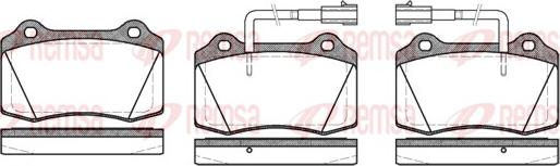 Remsa 0434.32 - Комплект спирачно феродо, дискови спирачки vvparts.bg