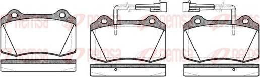 Remsa 0434.22 - Комплект спирачно феродо, дискови спирачки vvparts.bg