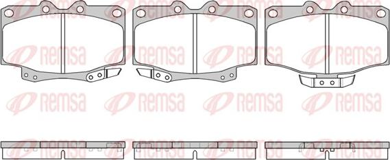 Remsa 0430.04 - Комплект спирачно феродо, дискови спирачки vvparts.bg