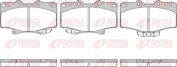 Remsa 0429.14 - Комплект спирачно феродо, дискови спирачки vvparts.bg