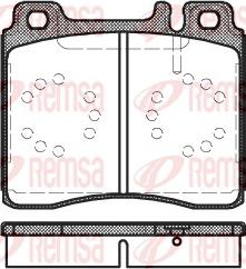 Remsa 0420.00 - Комплект спирачно феродо, дискови спирачки vvparts.bg