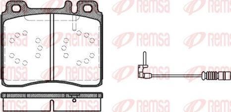 Remsa 0420.02 - Комплект спирачно феродо, дискови спирачки vvparts.bg