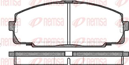 Remsa 0421.00 - Комплект спирачно феродо, дискови спирачки vvparts.bg