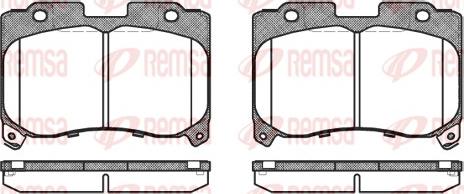 Remsa 0474.04 - Комплект спирачно феродо, дискови спирачки vvparts.bg