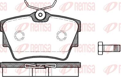 Remsa 0591.10 - Комплект спирачно феродо, дискови спирачки vvparts.bg