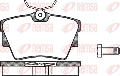 Remsa 0591.30 - Комплект спирачно феродо, дискови спирачки vvparts.bg