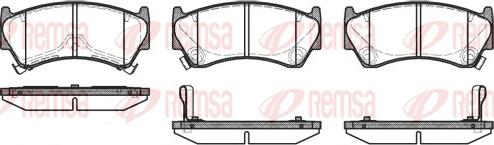 Remsa 0592.12 - Комплект спирачно феродо, дискови спирачки vvparts.bg