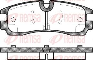 Remsa 0566.30 - Комплект спирачно феродо, дискови спирачки vvparts.bg