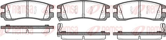 Remsa 0566.22 - Комплект спирачно феродо, дискови спирачки vvparts.bg