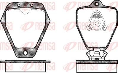 Remsa 0508.10 - Комплект спирачно феродо, дискови спирачки vvparts.bg