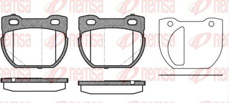 Remsa 0584.20 - Комплект спирачно феродо, дискови спирачки vvparts.bg
