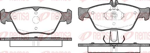 Remsa 0586.00 - Комплект спирачно феродо, дискови спирачки vvparts.bg