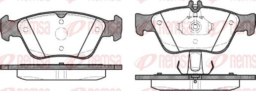 Remsa 0586.10 - Комплект спирачно феродо, дискови спирачки vvparts.bg