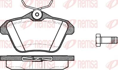 Remsa 0581.10 - Комплект спирачно феродо, дискови спирачки vvparts.bg