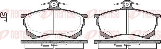 Remsa 0582.00 - Комплект спирачно феродо, дискови спирачки vvparts.bg