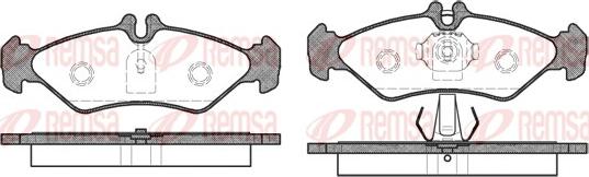 Remsa 0579.00 - Комплект спирачно феродо, дискови спирачки vvparts.bg