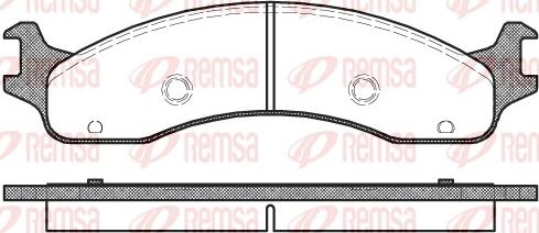 Remsa 0573.00 - Комплект спирачно феродо, дискови спирачки vvparts.bg