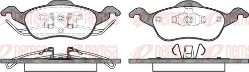 Remsa 0691.00 - Комплект спирачно феродо, дискови спирачки vvparts.bg