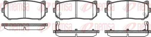 Remsa 0649.02 - Комплект спирачно феродо, дискови спирачки vvparts.bg