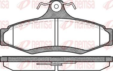 Remsa 0646.10 - Комплект спирачно феродо, дискови спирачки vvparts.bg