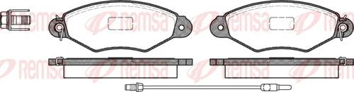 Remsa 0643.01 - Комплект спирачно феродо, дискови спирачки vvparts.bg