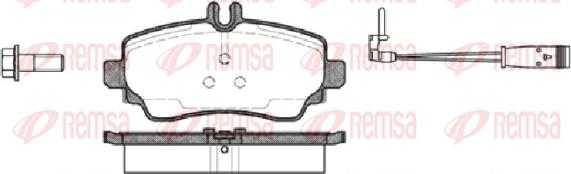 Remsa 0650.22 - Комплект спирачно феродо, дискови спирачки vvparts.bg