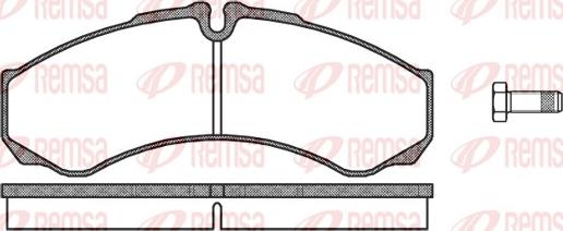 Remsa 0651.10 - Комплект спирачно феродо, дискови спирачки vvparts.bg