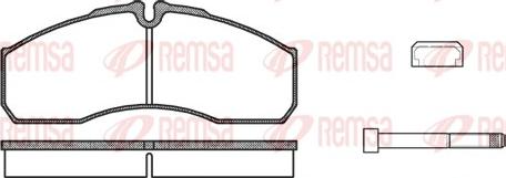 Remsa 0651.86 - Комплект спирачно феродо, дискови спирачки vvparts.bg