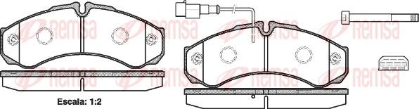 Remsa 0651.32 - Комплект спирачно феродо, дискови спирачки vvparts.bg