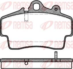 Remsa 0653.00 - Комплект спирачно феродо, дискови спирачки vvparts.bg