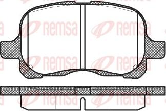 Remsa 0652.00 - Комплект спирачно феродо, дискови спирачки vvparts.bg