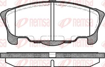 Remsa 0657.00 - Комплект спирачно феродо, дискови спирачки vvparts.bg