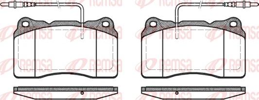 Remsa 0666.14 - Комплект спирачно феродо, дискови спирачки vvparts.bg