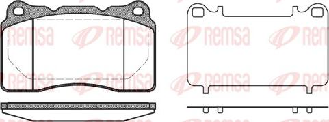 Remsa 0666.10 - Комплект спирачно феродо, дискови спирачки vvparts.bg