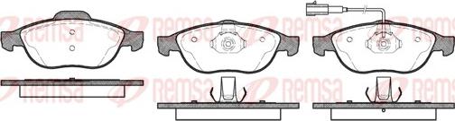 Remsa 0660.11 - Комплект спирачно феродо, дискови спирачки vvparts.bg