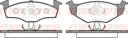 Remsa 0609.10 - Комплект спирачно феродо, дискови спирачки vvparts.bg