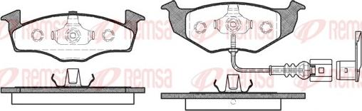 Remsa 0609.11 - Комплект спирачно феродо, дискови спирачки vvparts.bg