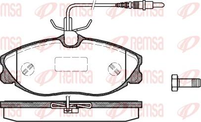 Remsa 0604.04 - Комплект спирачно феродо, дискови спирачки vvparts.bg